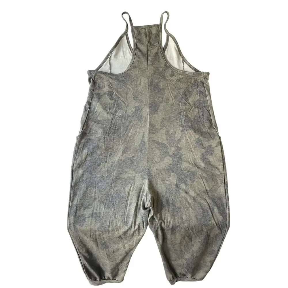 Wild Fable Women Jumpsuit S Olive Camouflage Sleeveless 20